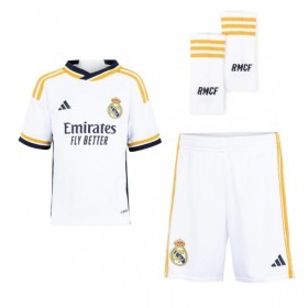 Otroški Nogometni dresi Real Madrid Rodrygo Goes #11 Domači 2023-24 Kratek Rokav (+ Kratke hlače)